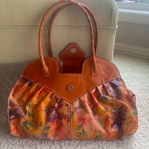 Mint condition Patricia Nash floral bag.  18” long, 6” wide, 12 tall.